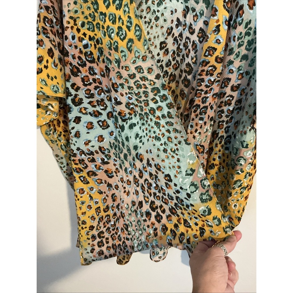 Spin USA Kimono Womens‎ Multicolored Animal Print Short Sleeve One Size - Picture 3 of 7
